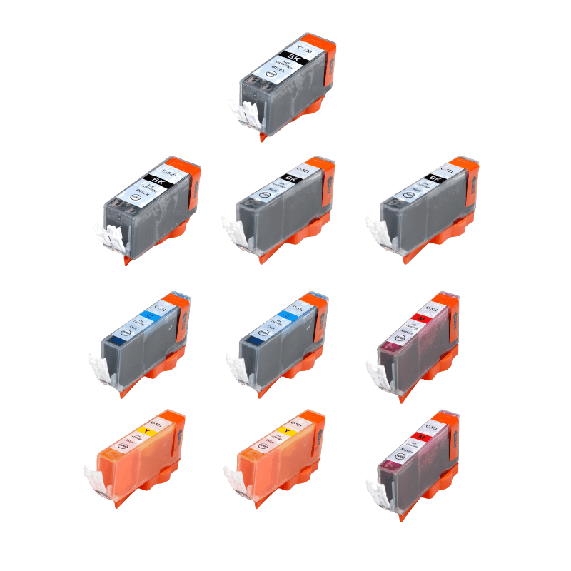 PixoJet Canon PGI-520 rabatpakke - 10 stk.