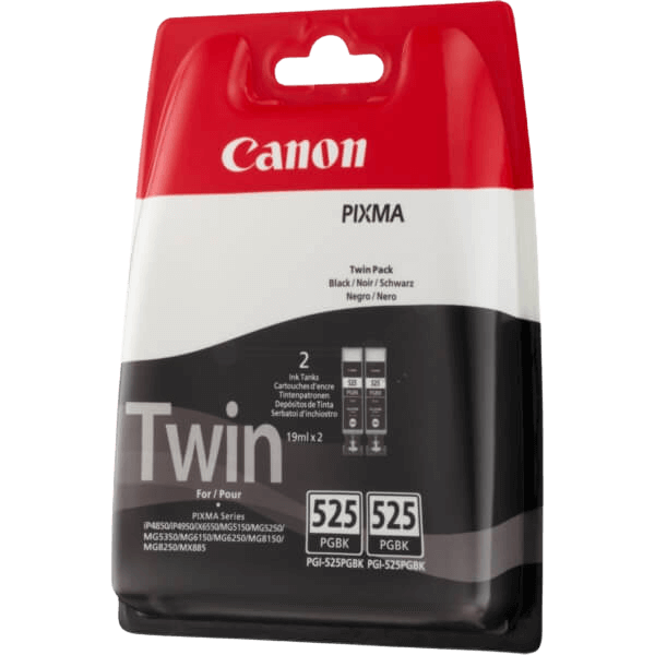 Canon Original PGI-525PGBKTP 4529B010 twin pack pigment sort blækpatron | Indhold: 2 x 19 ml.