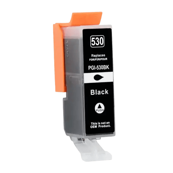 PixoJet Canon PGI-530PGBK 6117C001 pigment sort blækpatron | Indhold: 24 ml.