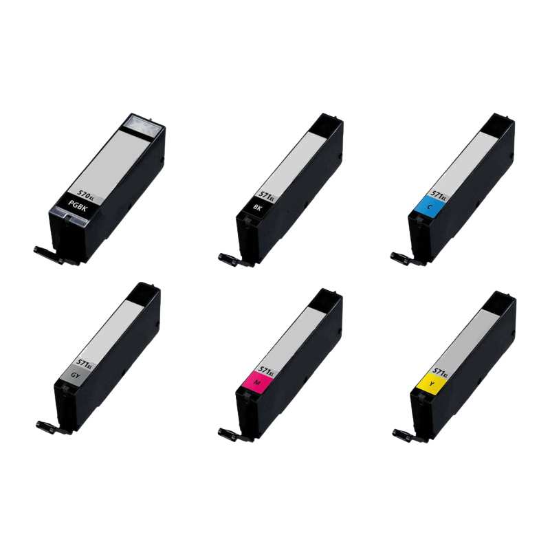 PixoJet Canon PGI-570 PG XL rabatpakke - 6 stk.