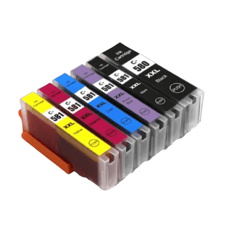 PixoJet Canon PGI-580 XXL rabatpakke - 6 stk.