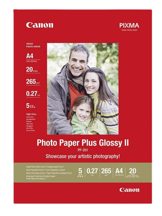 Canon Papir PP-201 Photo Paper Plus II A4 2311B019 papir foto A4 | Indhold: 20 sider