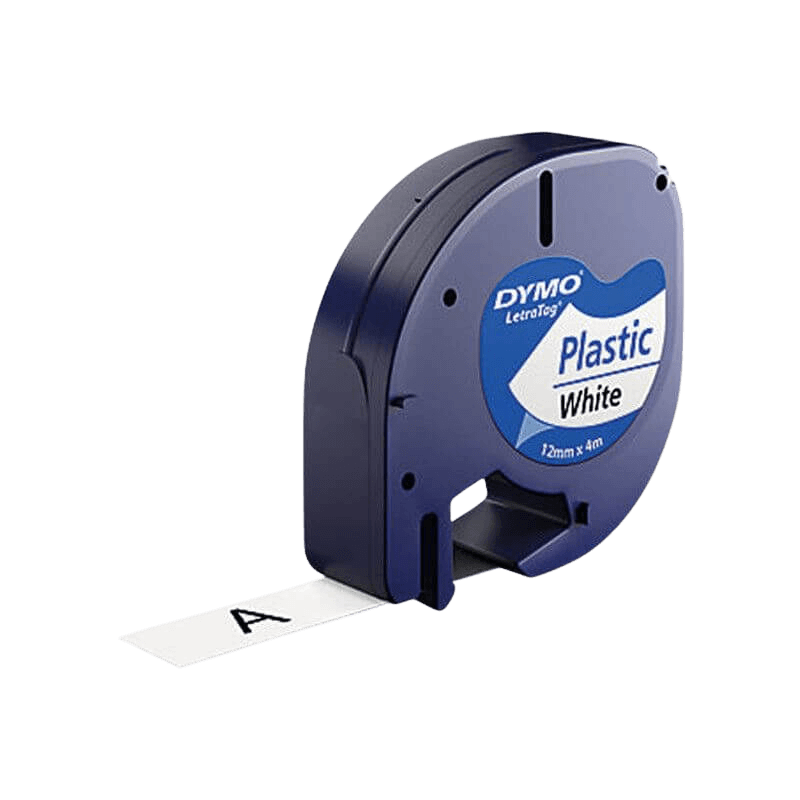PixoJet Dymo S0720600 45020 12 mm x 7 m Hvid tekst / Klar tape