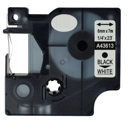 PixoJet Dymo S0720820 45800 19 mm x 7 m Sort tekst / Klar tape