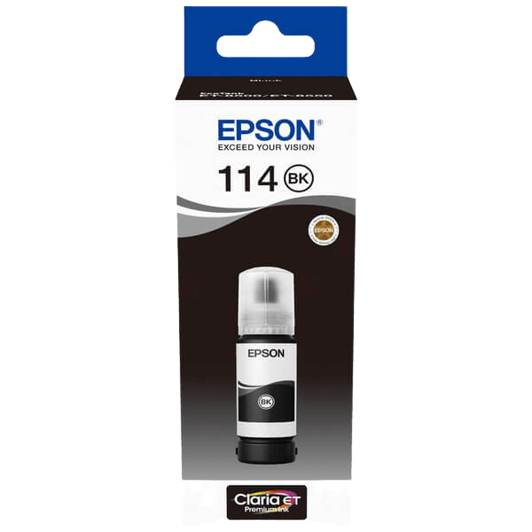 Epson Original 114 C13T07A140 sort Blæk refill | Indhold: 70 ml.