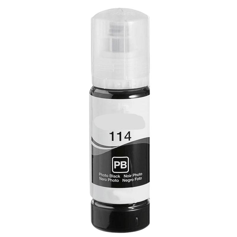 PixoJet Epson 114 C13T07B140 foto sort Blæk refill | Indhold: 70 ml.