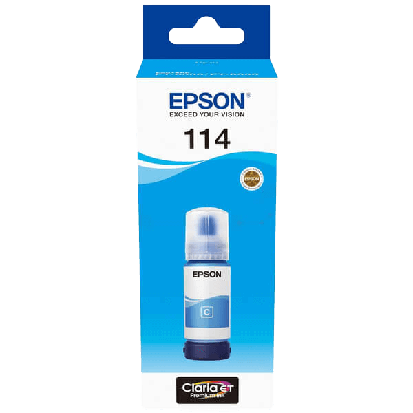 Epson Original 114 C13T07B240 cyan Blæk refill | Indhold: 70 ml.