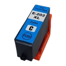 PixoJet Epson 202 C13T02H24010 XL cyan blækpatron | Indhold: 12 ml.