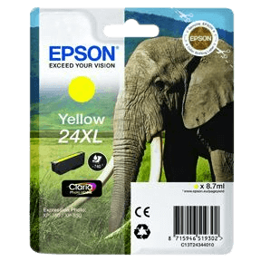 Epson Original 24XL C13T24344012 gul blækpatron | Indhold: 10 ml.