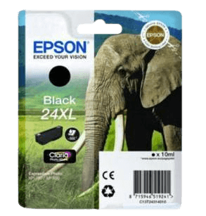 Epson Original 24XL C13T24314012 sort blækpatron | Indhold: 10 ml.