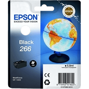 Epson Original 266 C13T26614010 sort blækpatron | Indhold: 5,8 ml.