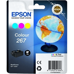 Epson Original 267 C13T26704010 3 farver i én blækpatron | Indhold: 6,7 ml.