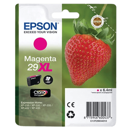 Epson Original 29 C13T29934012 XL magenta blækpatron | Indhold: 6,4 ml.