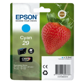Epson Original 29 C13T29824012 cyan blækpatron | Indhold: 3,2 ml.