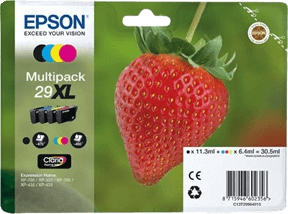 Epson Original 29 C13T29964012 XL CMYK rabatpakke | Indhold: 30,5 ml.
