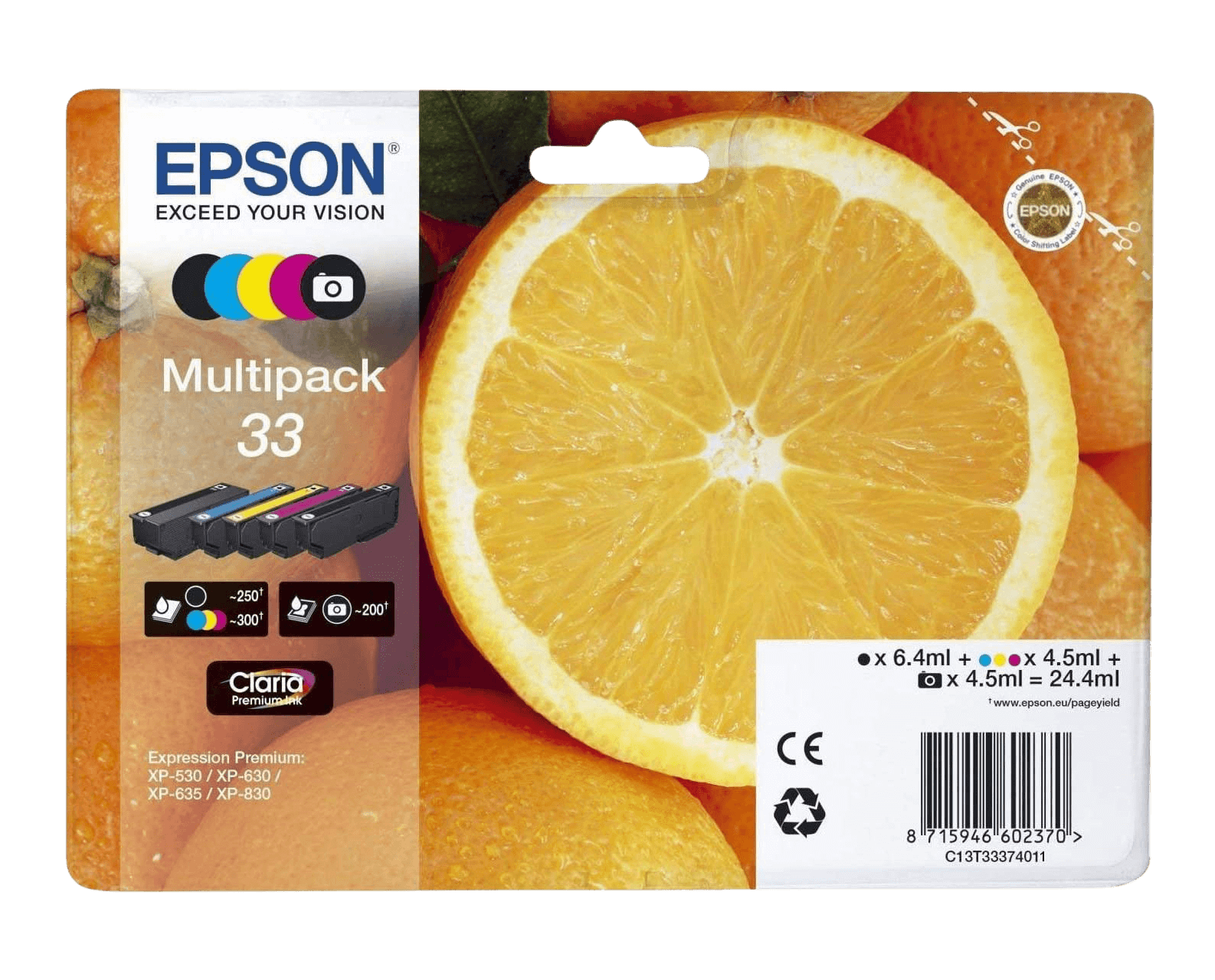 Epson Original 33 C13T33374011 CMYK rabatpakke