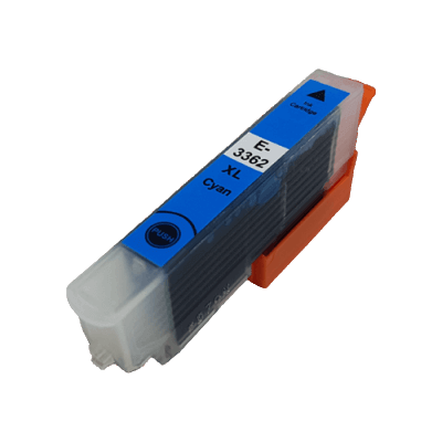 PixoJet Epson 33 C13T33624010 XL cyan blækpatron | Indhold: 10 ml.