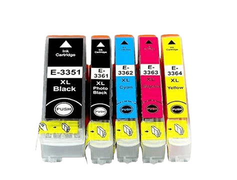 PixoJet Epson 33 XL rabatpakke - 5 stk.