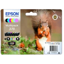 Epson Original 378 C13T37884010 CMYK rabatpakke | Indhold: 5,5 + 3x4,1 + 2x4,8 ml.