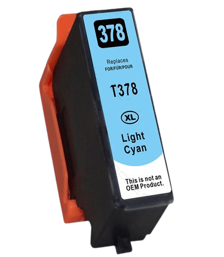 PixoJet Epson 378 C13T37954010 XL lys cyan blækpatron | Indhold: 11 ml.