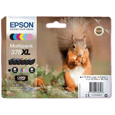 Epson Original 378 C13T37984010 XL CMYK rabatpakke | Indhold: 11,2 + 3x9,3 + 2x10,3 ml.