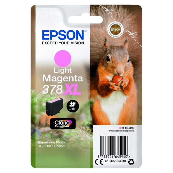 Epson Original 378 XL lys magenta blækpatron | Indhold: 830 sider