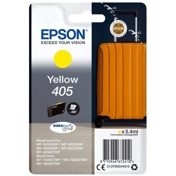 Epson Original 405 C13T05G44010 gul blækpatron | Indhold: 5,4 ml.