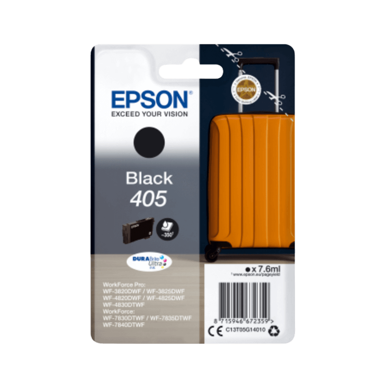 Epson Original 405 C13T05G14010 sort blækpatron | Indhold: 7,6 ml.