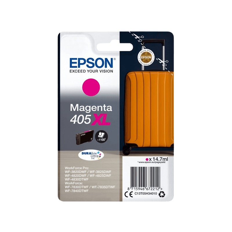 Epson Original 405XL C13T05H34010 magenta blækpatron | Indhold: 14,7 ml.