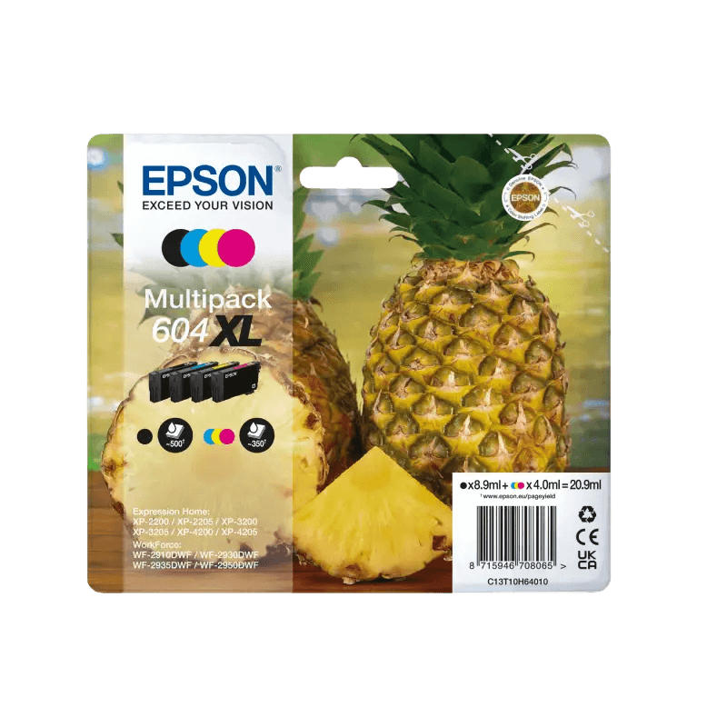 Epson Original 604XL C13T10H64010 CMYK rabatpakke | Indhold: 8,9 + 3x 4 ml.