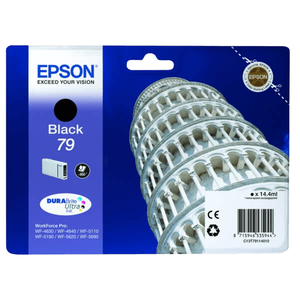 Epson Original 79 C13T79114010 sort blækpatron | Indhold: 14,4 ml.