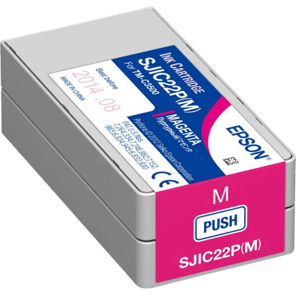 Epson Original SJIC22P C33S020603 magenta blækpatron | Indhold: 32,5 ml.