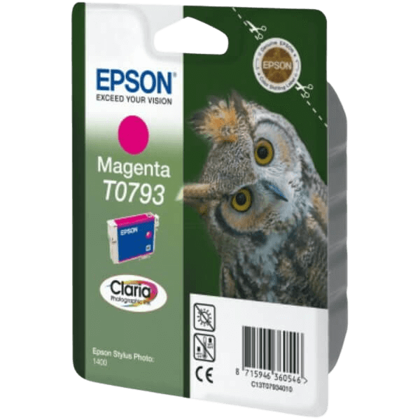 Epson Original T0793 C13T07934010 XL magenta blækpatron | Indhold: 11,1 ml.
