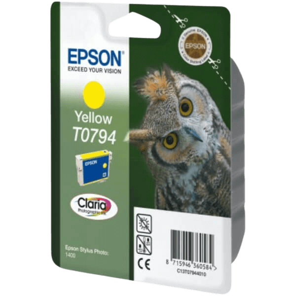 Epson Original T0794 C13T07944010 XL gul blækpatron | Indhold: 11,1 ml.
