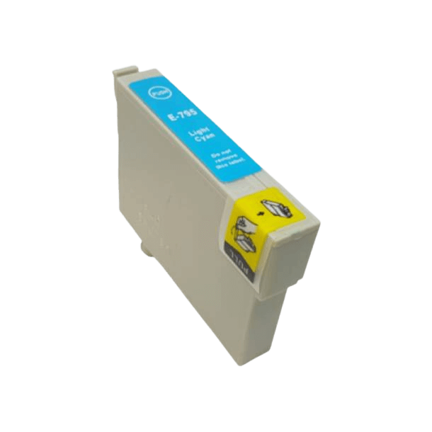 PixoJet Epson T0795 C13T07954010 XL lys cyan blækpatron | Indhold: 15 ml.
