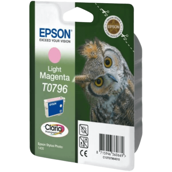 Epson Original T0796 C13T07964010 XL lys magenta blækpatron | Indhold: 11,1 ml.