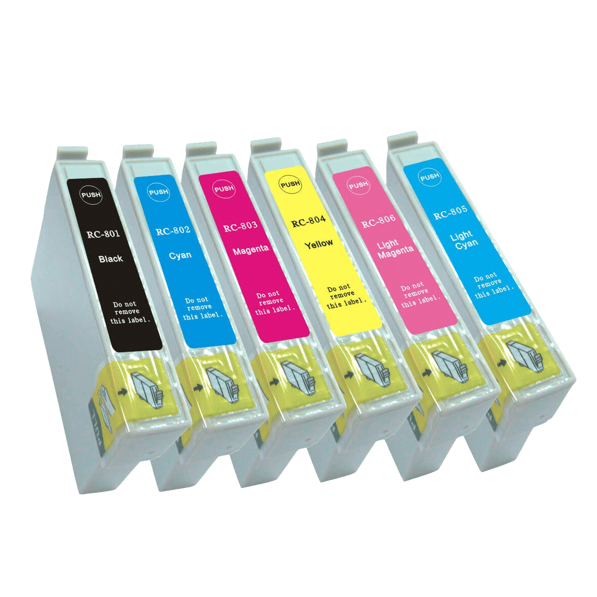 PixoJet Epson T0801 rabatpakke - 6 stk.