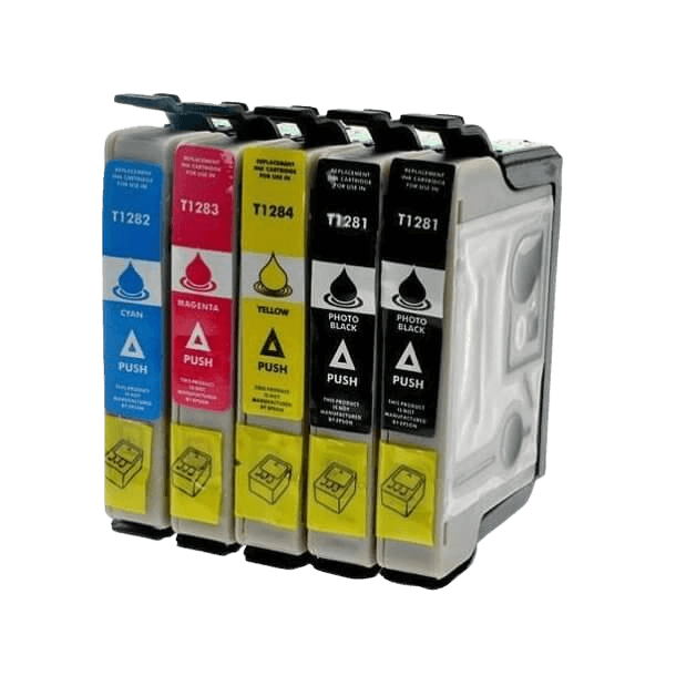 PixoJet Epson T1281 rabatpakke - 5 stk.