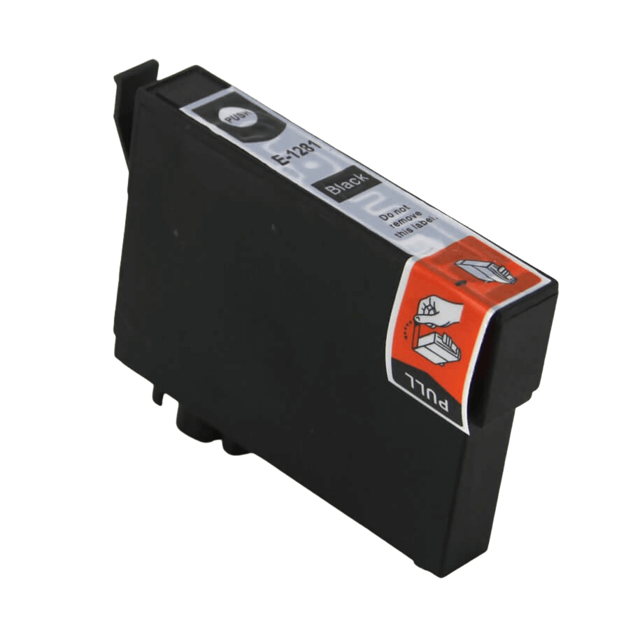 PixoJet Epson T1281 C13T12814011 sort blækpatron | Indhold: 13 ml.