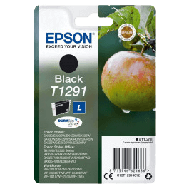 Epson Original T1291 C13T12914012 XL sort blækpatron | Indhold: 11,2 ml.
