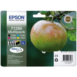 Epson Original T1295 C13T12954012 XL CMYK rabatpakke | Indhold: 1x11,2 + 3x7 ml.