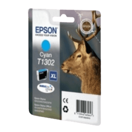 Epson Original T1302 C13T13024012 XXL cyan blækpatron | Indhold: 10,1 ml.