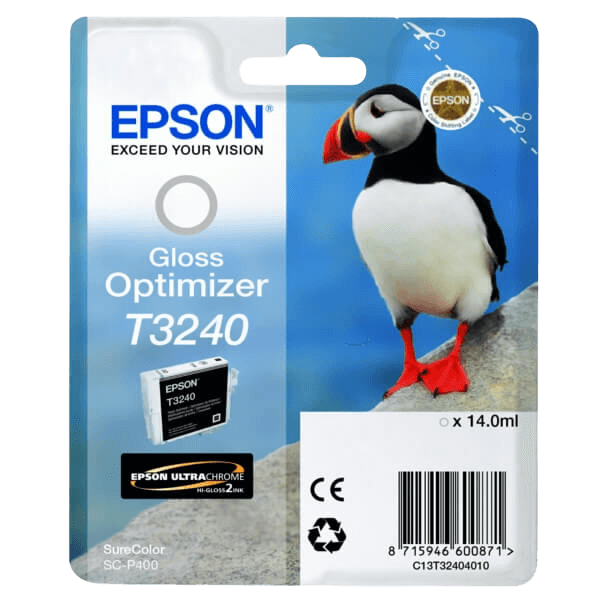 Epson Original T3240 C13T32404010 Gloss Optimizer blækpatron | Indhold: 14 ml.