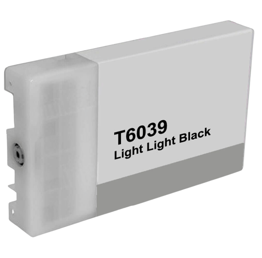 PixoJet Epson T6039 C13T603900 XL light light sort blækpatron | Indhold: 220 ml.
