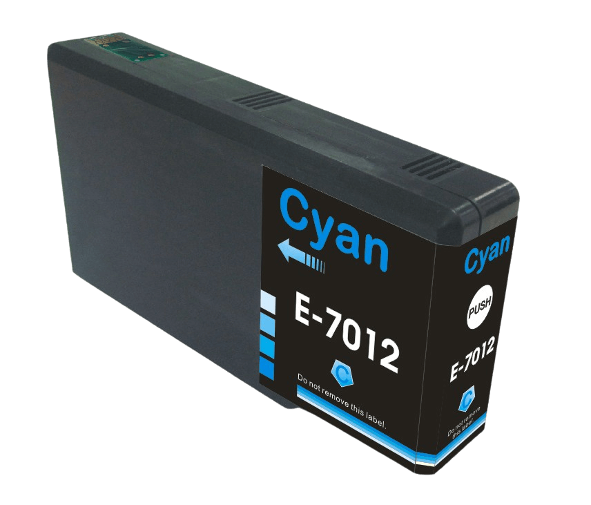PixoJet Epson T7012 C13T70124010 XXL cyan blækpatron | Indhold: 49 ml.