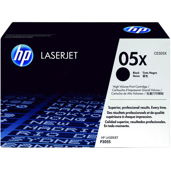 HP Original 05X CE505X XL sort toner | Indhold: 6500 sider