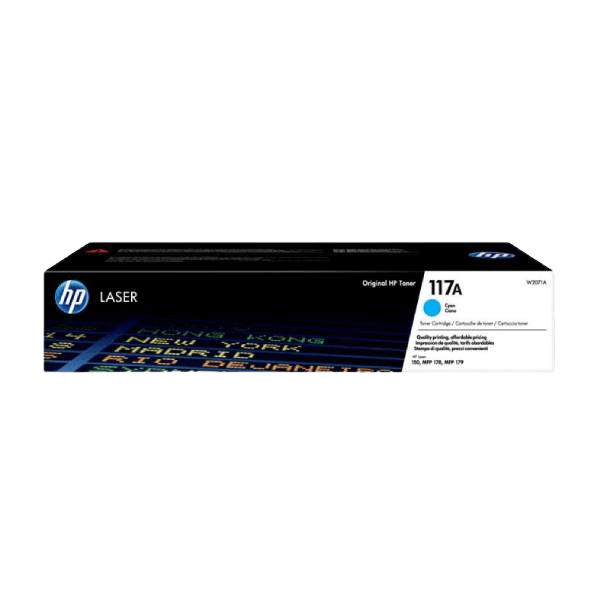 HP Original 117A W2071A cyan toner | Indhold: 700 sider