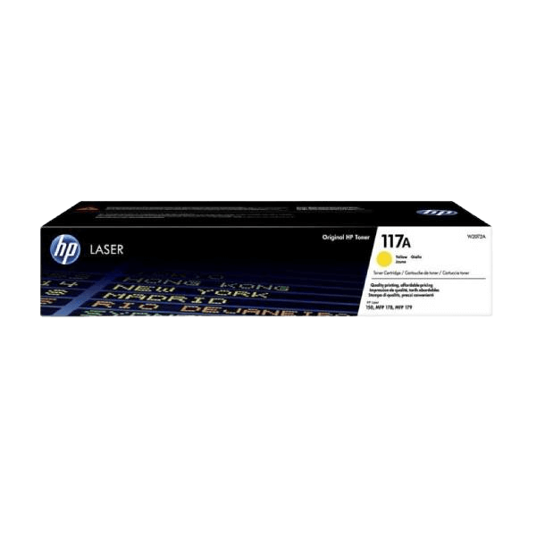 HP Original 117A W2072A gul toner | Indhold: 700 sider