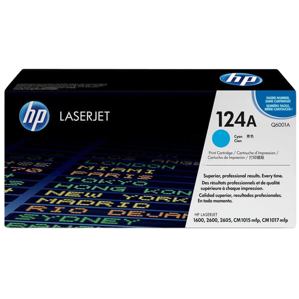 HP Original 124A Q6001A cyan toner | Indhold: 2000 sider