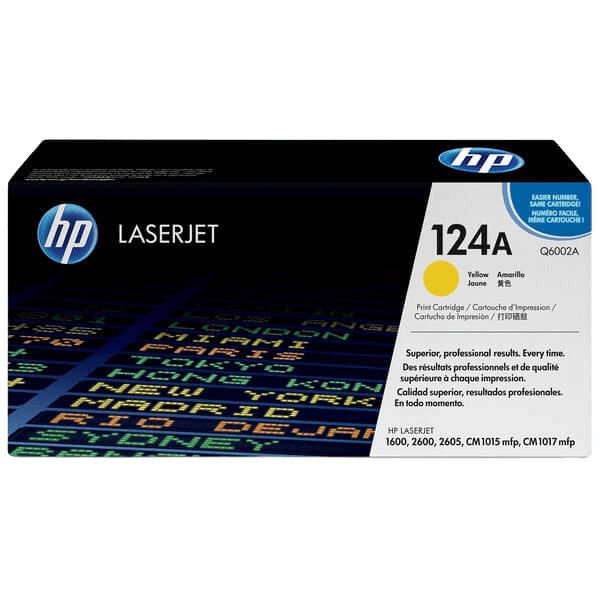 HP Original 124A Q6002A gul toner | Indhold: 2000 sider